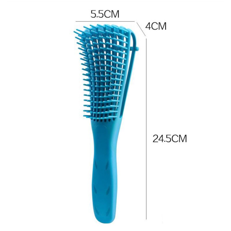 Detangling Hair Brush Hair Comb Octopus Comb Hair Scalp Massager for Adults & Kids Hair Kinky Wavy Detangler Comb & Brush: Blue