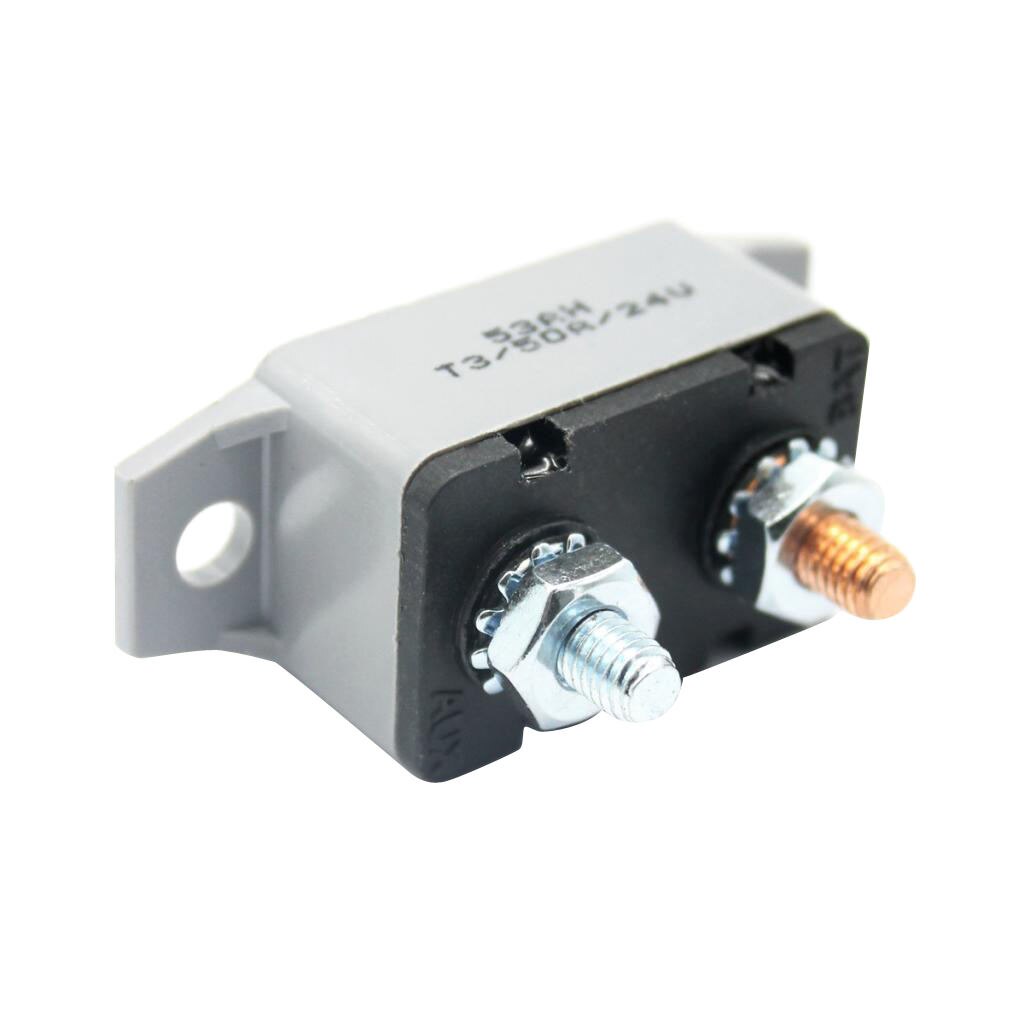 Disjoncteur 10A Réinitialisation Manuelle DC 12V-24V - Protection Surcharge Audio Solaire Et Automobile
