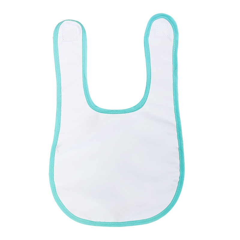 Babero de sublimación en blanco para bebé, pañuelos con lazo para impresión de tinta por sublimación, DIY, prensa de calor, transferencia, 10 unids/lote: Green