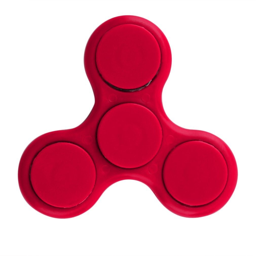 LED Colorful Triangle Flash Hand Spinner For ADHD Stress Out Autism Relief Rotation Long Time Plaything Spin Toy: Red