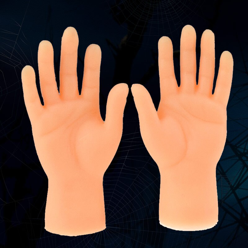 Uhyggelig halloween mini finger hænder lille venstre højre hånd til spil fest kostume  b99