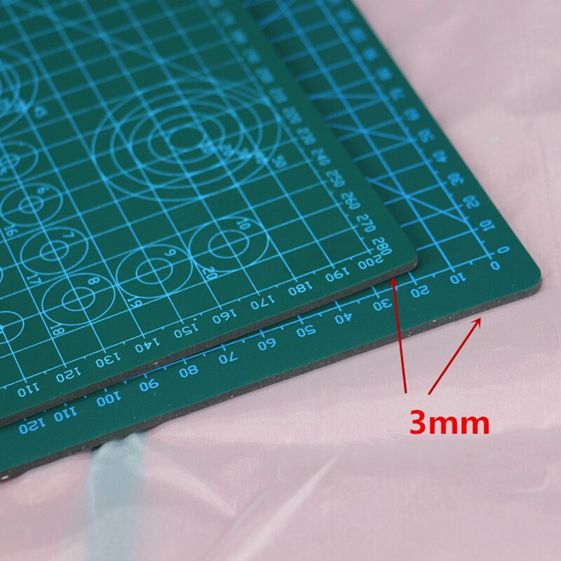 A3 Double Sided Self Healing 5 Layers Cutting Mat Metric/Imperial 45cmx 30cm Quilting Ruler Suitable For Paper Card Fabric Craft