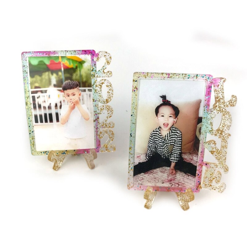 Handmade Love Photo Frame UV Epoxy Resin Mold Picture Frame Silicone Mould DIY Crafts Home Table Decoration Casting Tool