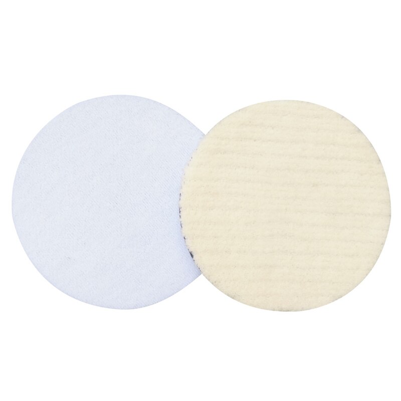 6 de Lana Tampones Para Pulir Cera autoadhesiva Pulido Placa Redonda de Lana Disco de Pulido Rueda de pulido Pad Pulidores de automoción-estilo