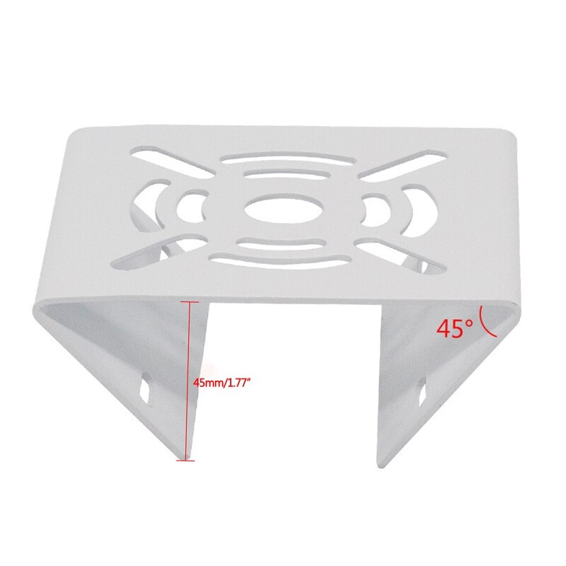 Universal Vertical Pole Mount Adapter with 2 Stainless Steel Loop, Wall Mounting Brackets for CCTV Security Camera Stand