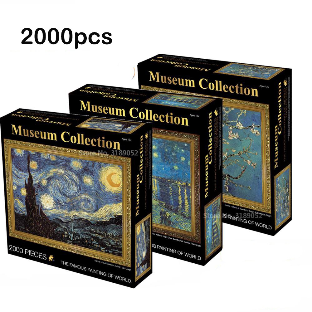 2000Pcs jigsaw puzzle Berühmte Malerei von Welt puzzles Erwachsene 2000 Kinder DIY Puzzle Kreativität Vorstellen Pädagogisches Spielzeug