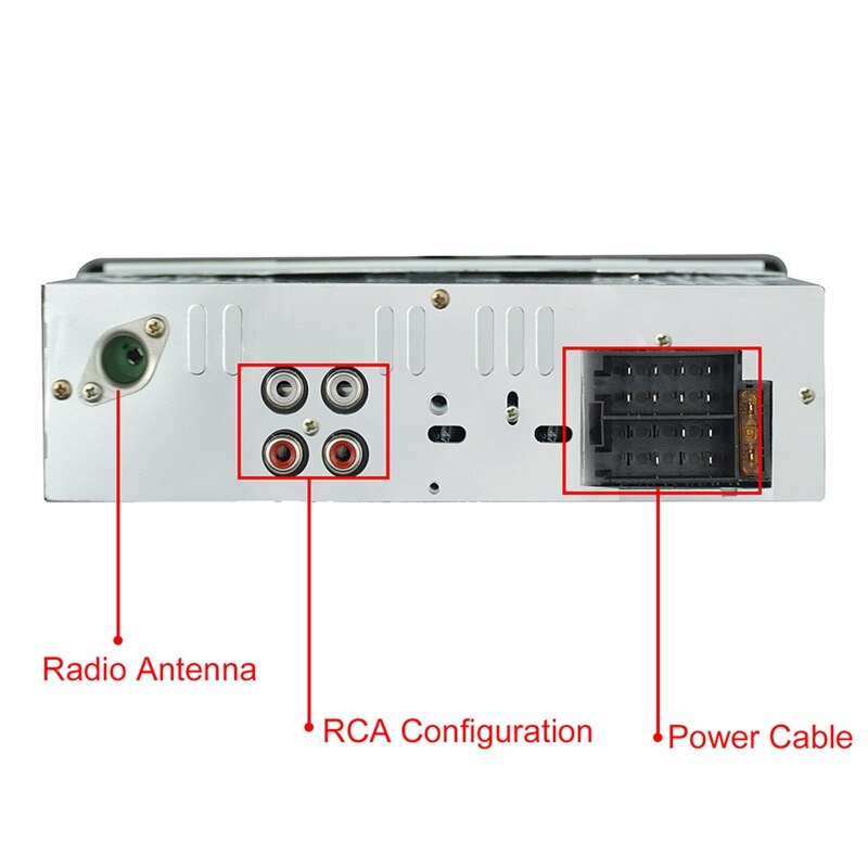 Auto  mp3- speler autoradio 1 din usb snel opladen bluetooth handsfree digitale mediaspeler 4 x 25w fm radio ondersteunt ios en android