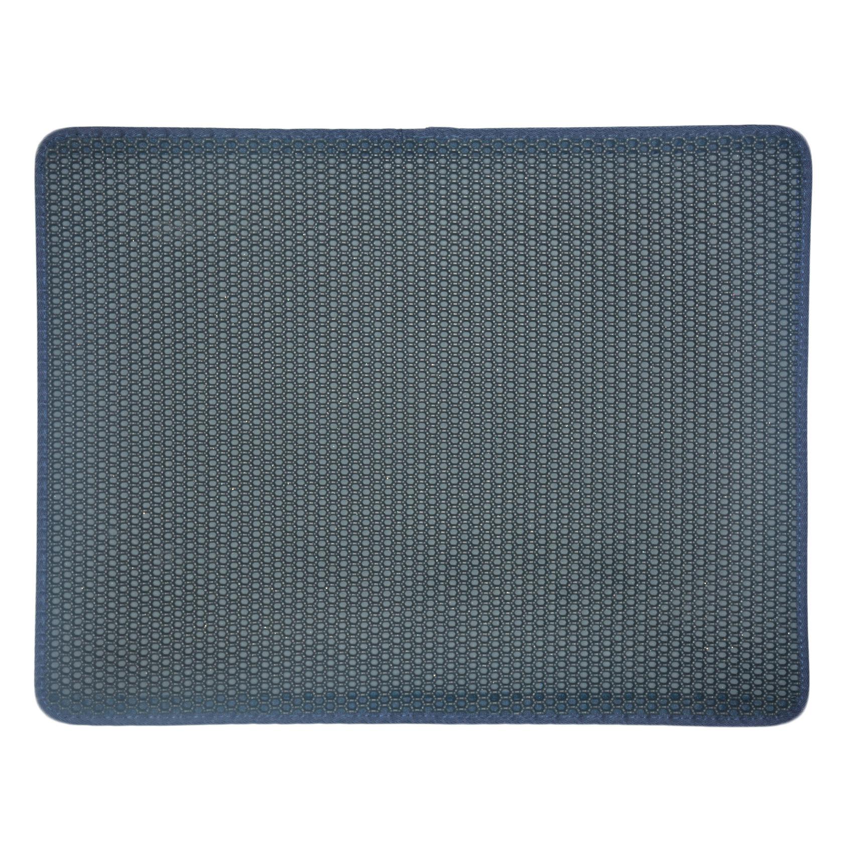Waterdichte kattenbakmat voor huisdieren, eva dubbele kattenbakvulling, reinigingsproducten voor kattenbakmatten: Marineblauw / 5575cm