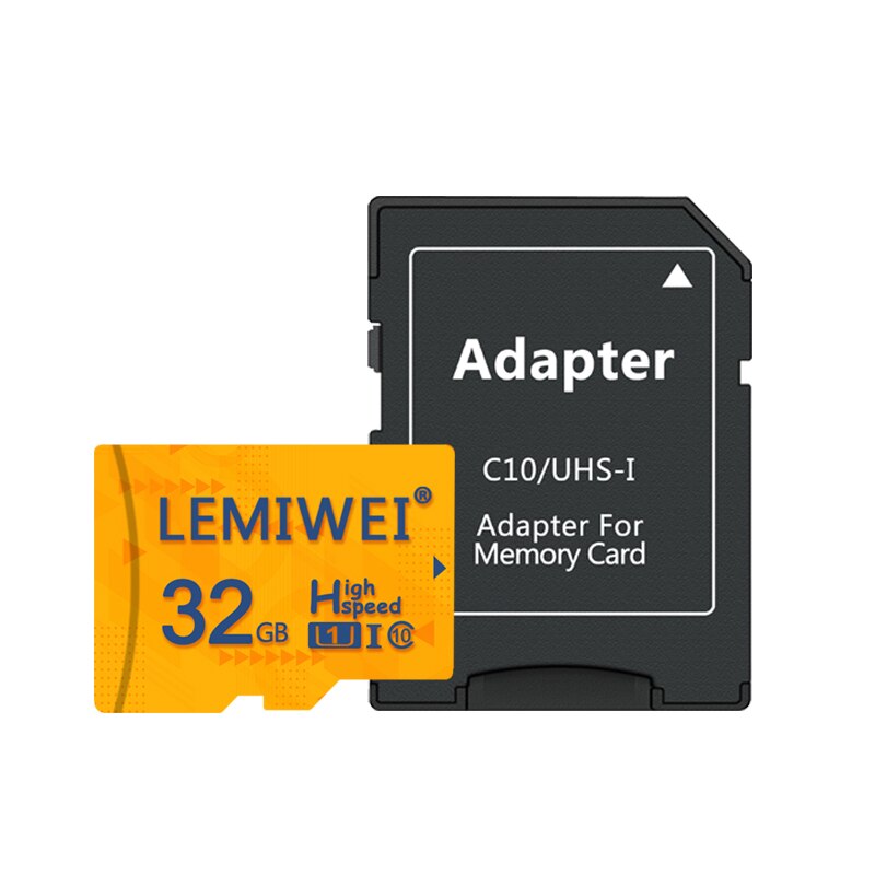 Lemiwei Geheugenkaart 64 Gb 32 Gb U1 UHS-I Micro Sd-kaart Class10 Flash Card Memory Microsd Tf/Sd kaarten Voor Smartphone Tablet Pad: 32GB