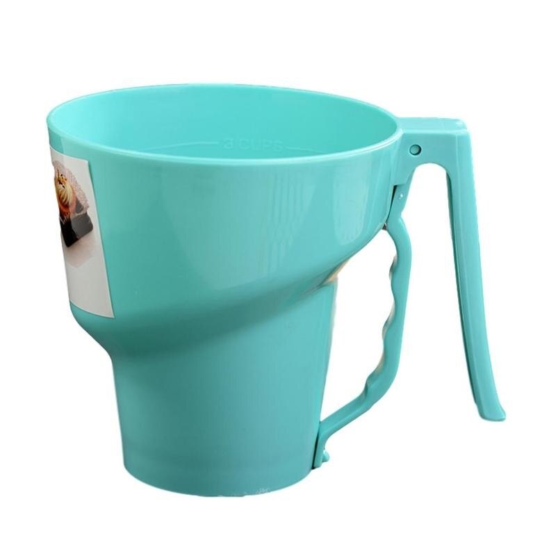 Mehl Schüttler Trichter Form Sichter fein Gittergewebe Pulver Sieb Glasur Zucker Handbuch Tasse Diy Küche Backen Gebäck Zubehör Werkzeug