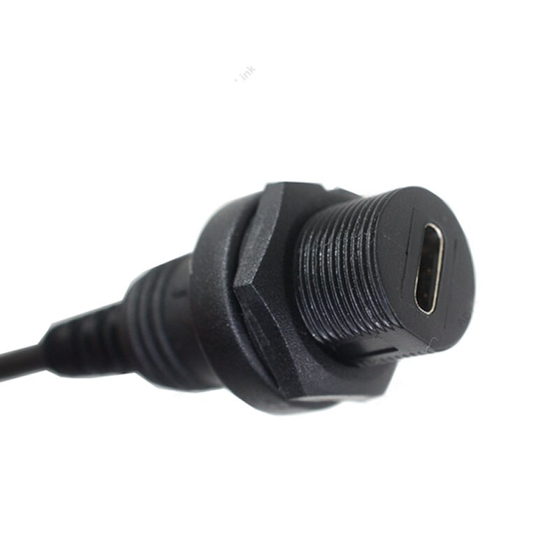 USB-C IP67 Wasserdichte Kabel USB typ-c 3,1 IP 67 Männlich zu Weiblich Tafel montieren Wasser nachweisen Stecker Erweiterung kabel 30cm
