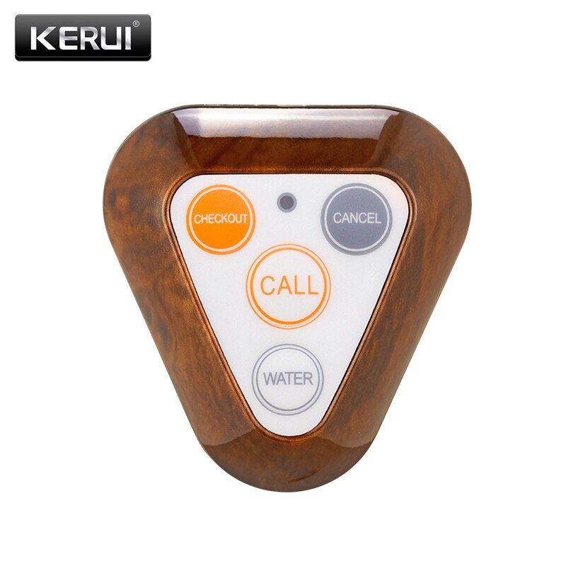 KERUI 433MHz Restaurant Pager Wireless Waiter Calling System Call Button Pager Restaurant Equipments Remote Control: Silver