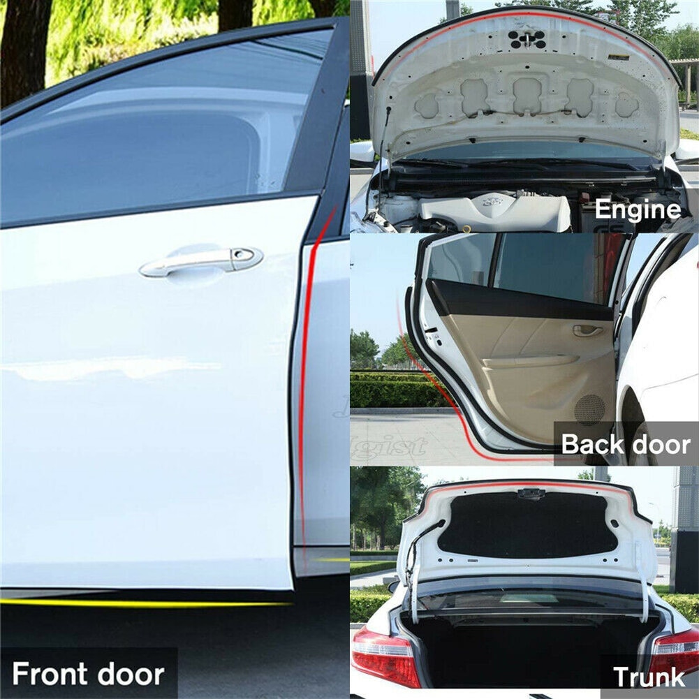 Tiras de sellado para puerta de coche, cinta adhesiva en forma de B, burlete de goma, aislamiento acústico, tira de sellado, accesorios interiores de automóviles