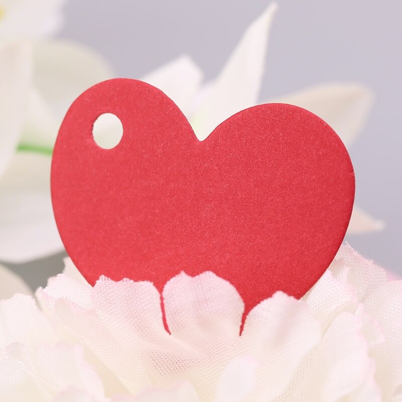 Étiquette en papier Kraft vierge en forme de coeur, étiquette de , bricolage artisanat de fête de mariage 50 pièces