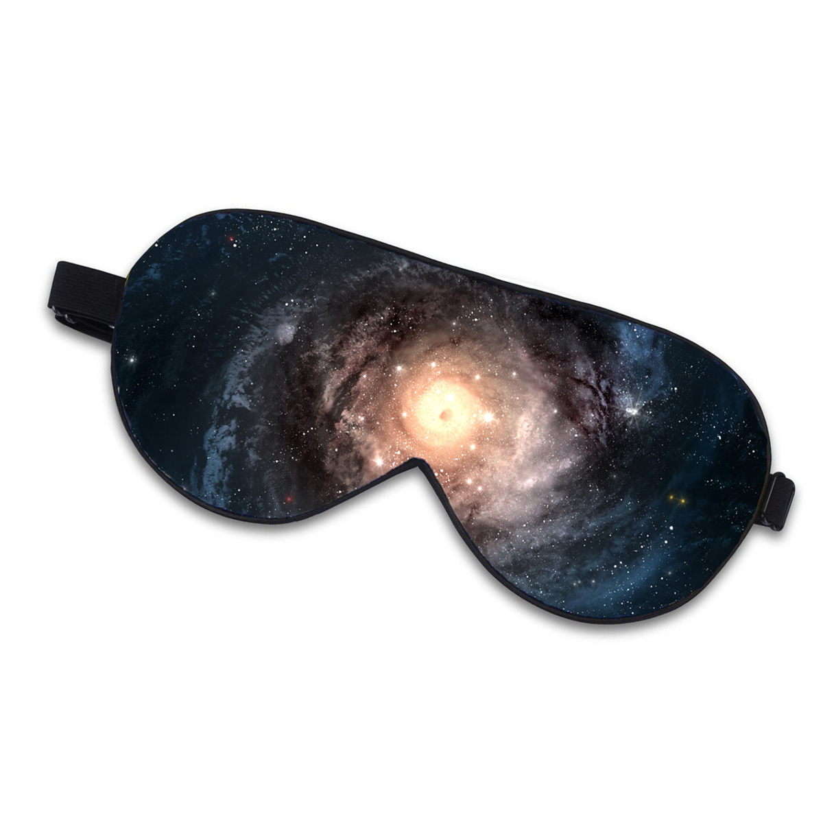 Sovmask 100%  naturligt mullbärssilke mjuk ögonbindel sovande ögonmask för att resa hem sömnhjälp hälsa ögonskugga ögonskydd: Universum