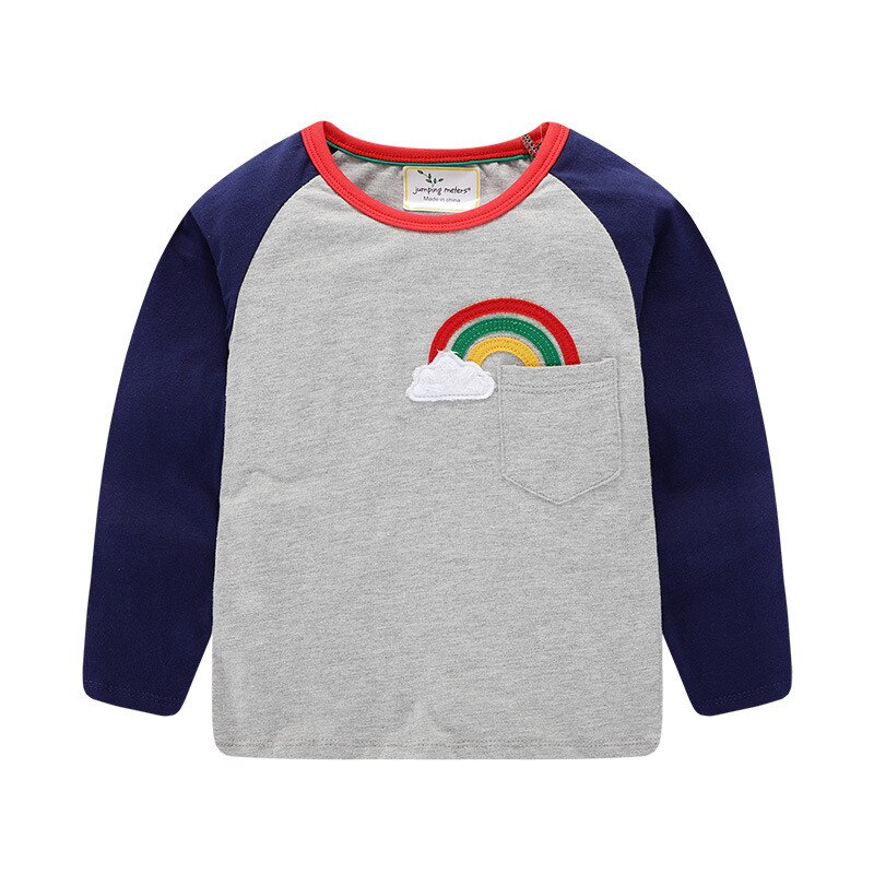 T-Shirt manches longues garçon | Vêtements style dinosaure, en coton, pour enfants