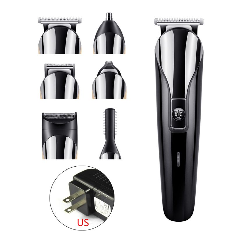 6-in-1 Elektrisch Scheerapparaat Neushaartrimmer Verzorgingsset - Oplaadbare Haarknipper: Bk-us