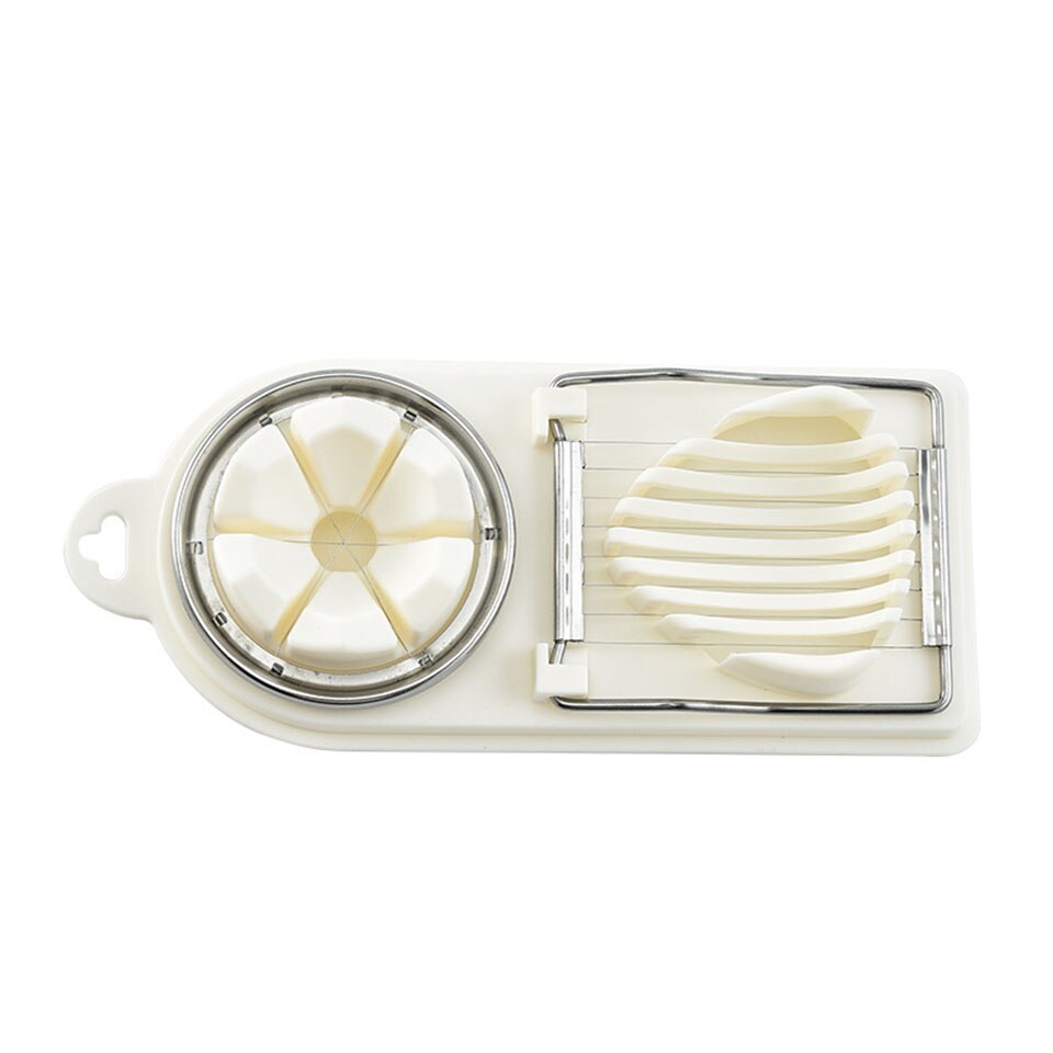 Egg Cutting Tool Egg Cutter Egg Slicing Divider Fancy Splitting Cutting Loose Flower Eggs Multifunctional Egg Cutter: White