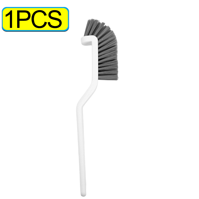 Utensilios de cocina, cepillo para huecos de azulejos de baño, herramienta multifuncional para el hogar para limpiar esquinas y cepillos de suelo, Herramientas de limpieza: Morado