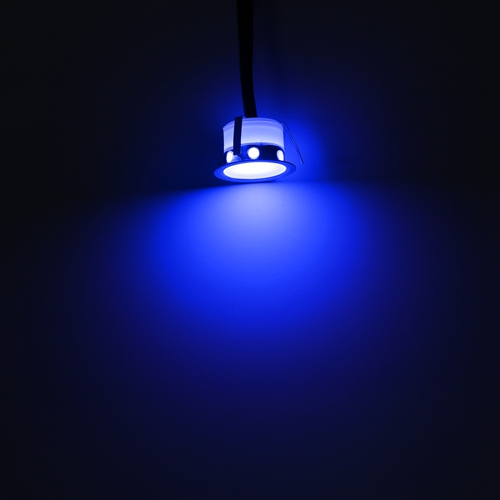 Led dæklys underjordisk lampe forsænket trappelys  ip67 udendørs have landskab armatur  b105: Blå