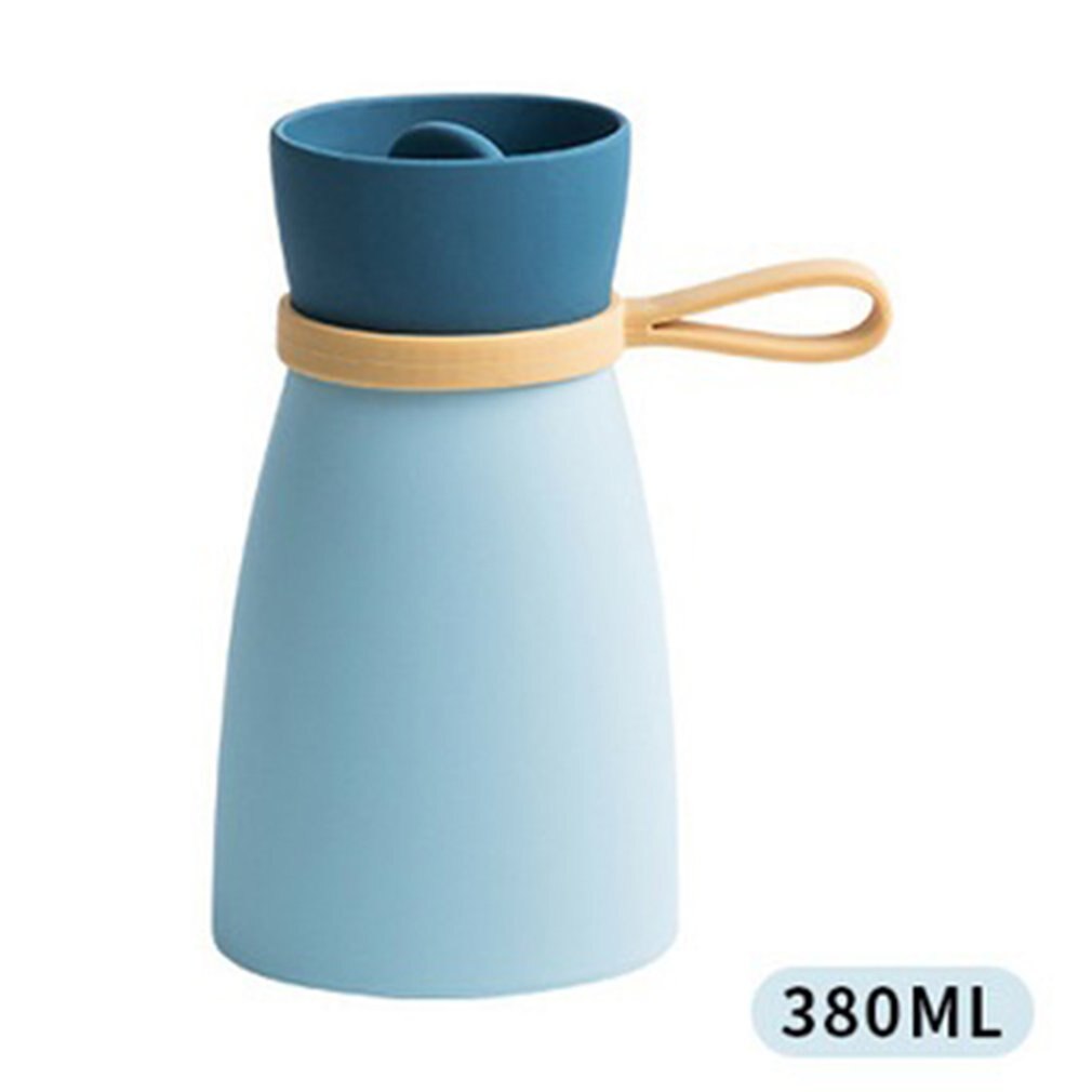 Microwave Heating Silicone Water Bottle Water Injection Hand Warmer Stomach Microwave Oven Heating: Blue / small
