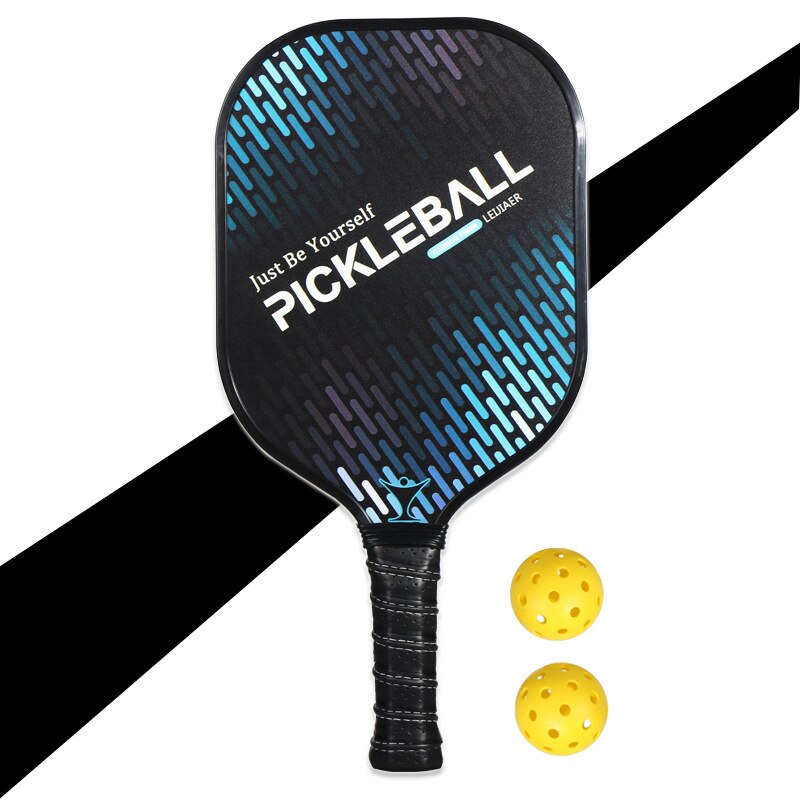 Portátil Pickleball paleta PE Bola de Cricket de peso ligero de fibra de carbono Pickleball paleta con 2 bolas de entrenamiento con juegos de deporte de equipo: Official PK-062