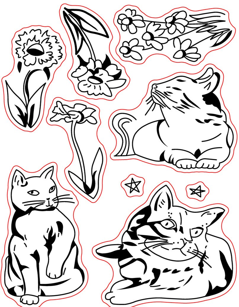 Flower stamp Clear Stamp for Scrapbooking Transparent Silicone Rubber DIY Photo Album Decor 219