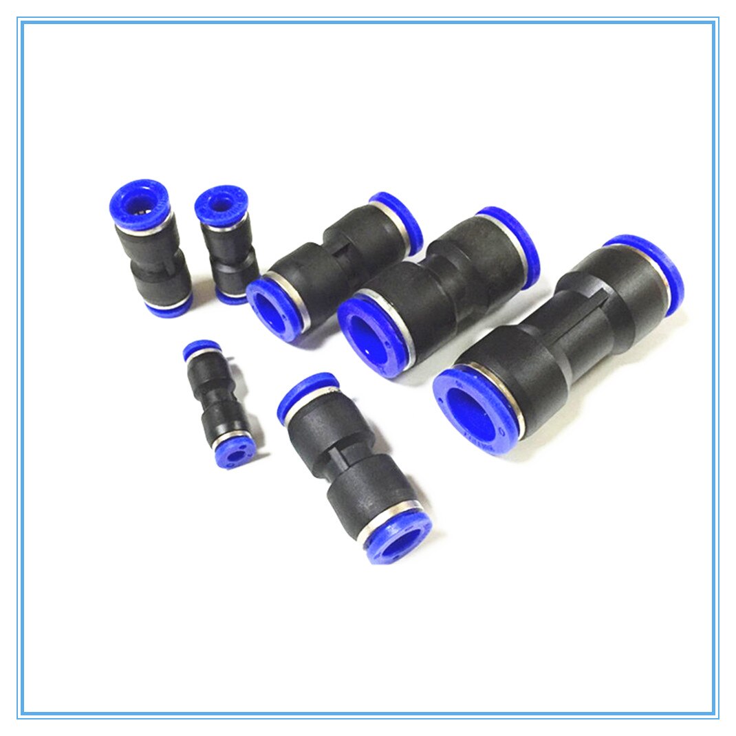 5 stuks  pu 4mm to 14mm rechte insteekkoppelingen pneumatische druk om snelkoppelingen voor lucht aan te sluiten