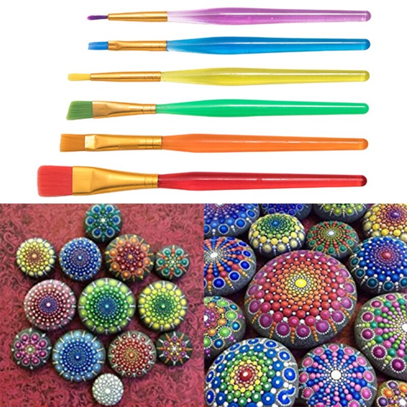 35pcs Mandala Dotting Pen Tools Set for Painting Rock Stone Acrylic Stick Template Stencil Sponge Tray