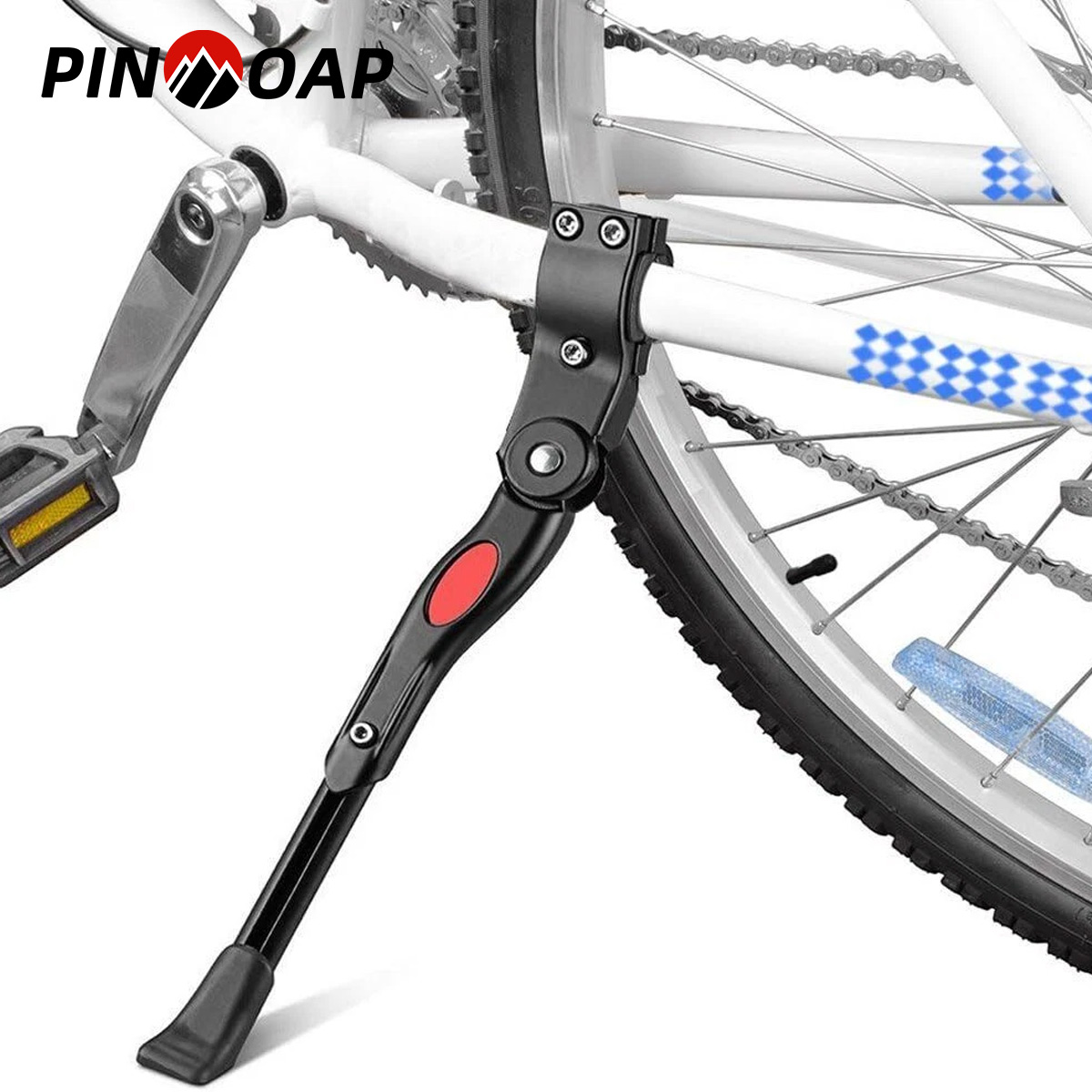 Verstelbare Fietsstandaard Mountainbike Kick Stand BMX MTB Zijstandaard Zwarte Fiets Aluminium Achterkick Fietsaccessoire