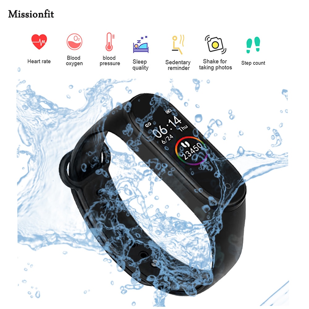 M4 Smart Band Fitness Trcker braccialetto sportivo pedometro frequenza cardiaca pressione sanguigna Bluetooth salute cinturino impermeabile Smartband