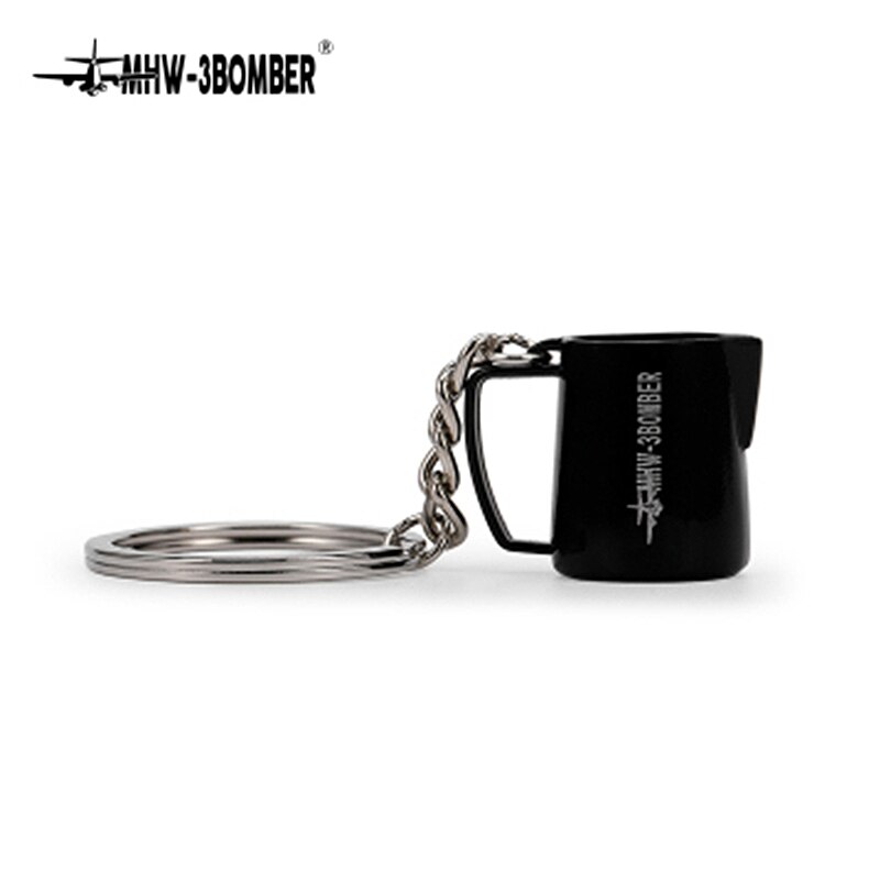 Brelok robić kawy Latte Puchar różowy młotek bez dna uchwyt ekskluzywny mały wisiorek: C