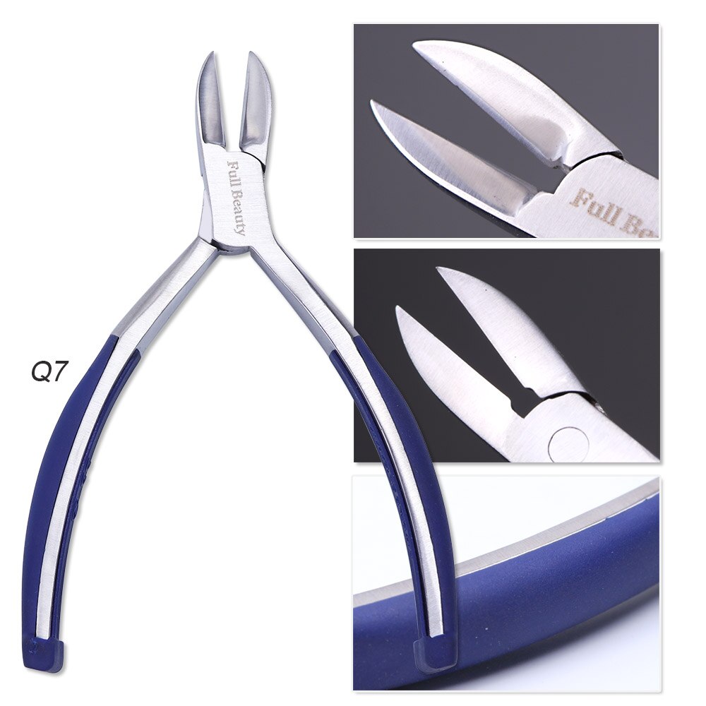 Fingernail Toenail Cuticle Nipper Nail Art Scissor Pliers Manicure Timmer Edge Dead Skin Cutter Pro Pedicure Nail Tools BE1586: Q7
