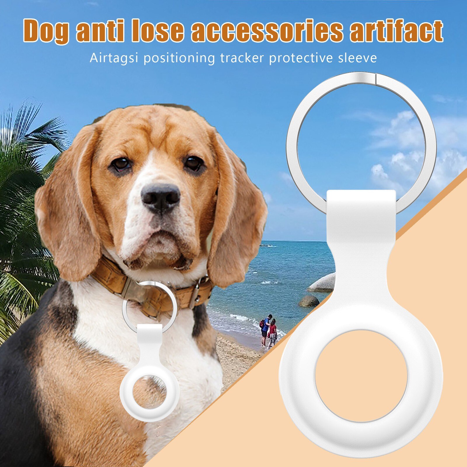 Protective Silicone Case for Apple AirTag - Anti-Lost Keychain Tracker Cover