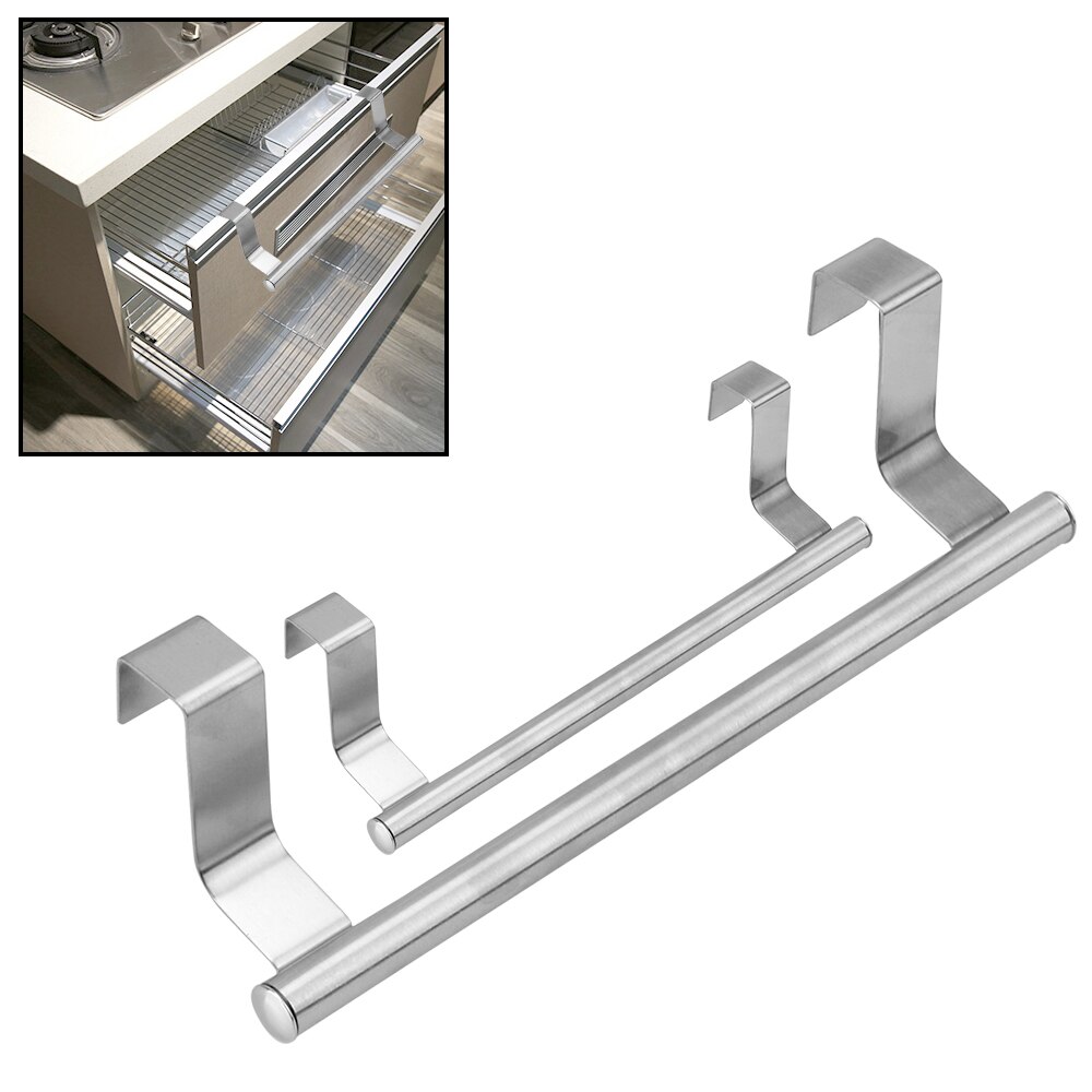 Niceyard Handdoekenrek Over Deur Kast Plank Rek Roestvrij Staal Bar Badkamer Keuken Opknoping Holder Home Storage Keuken Gereedschap