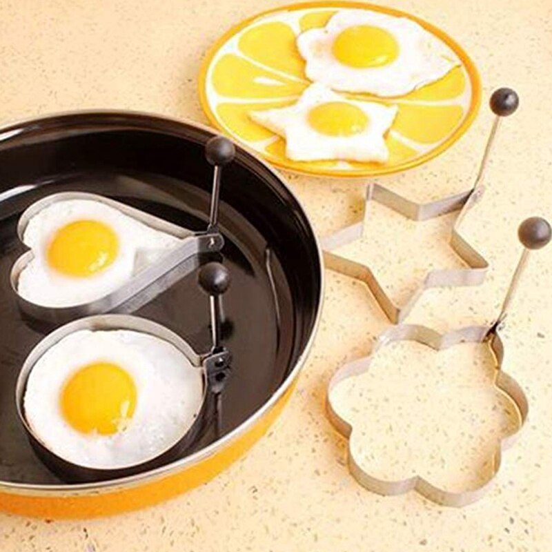 10 Pcs Diy Omelet Mallen Ei Ring Pancake Mold Rvs Grandado