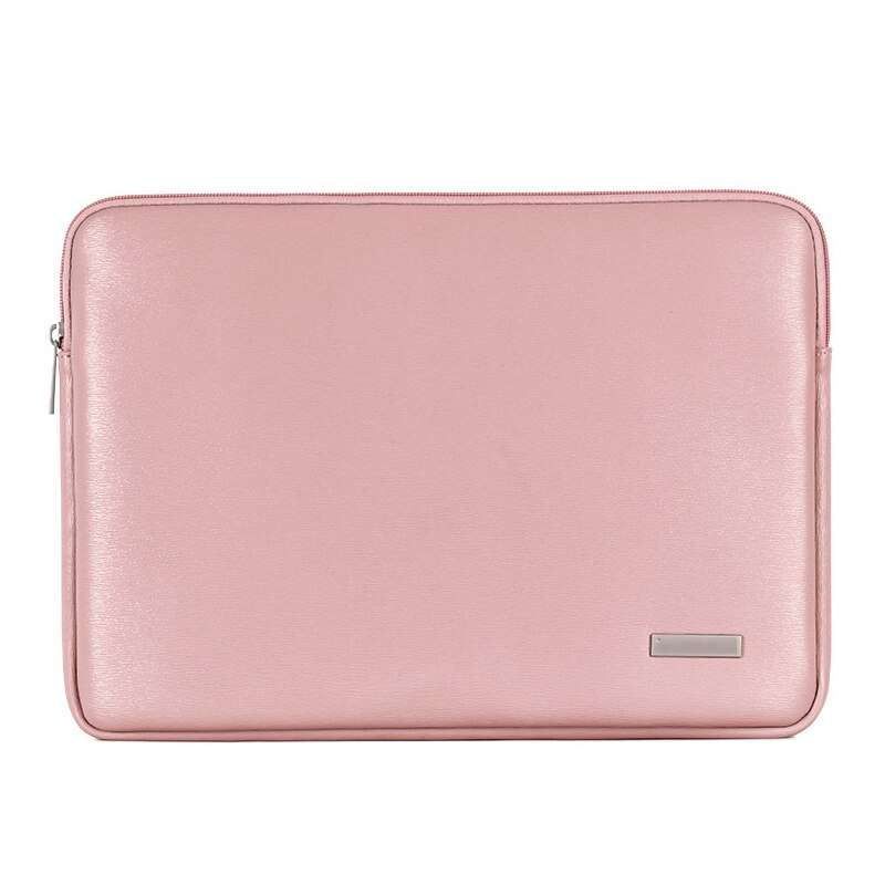 Mjukt pu läder 13.3 15 pekstång vattentät väska med fodral för macbook air pro retina 13 14 15.6 tums bärbar datorfodral