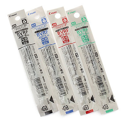 1pcs Pilot Dr.Grip 4+1 Multi-Function Pen Ballpoint Pen 0.5/0.7 + Mechanical Pencil 0.5 BKHDF-1SR Replaceable Refill BVRF-8EF/F: 0.5 mix refill 4pcs