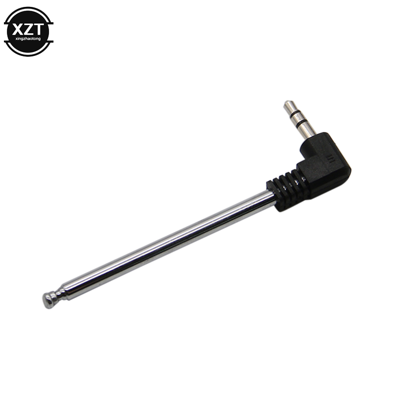 Mini antena receptora de Radio FM para teléfono móvil con conector de 3,5mm, tarjeta enchufable aérea retráctil, antena de Audio FM dedicada