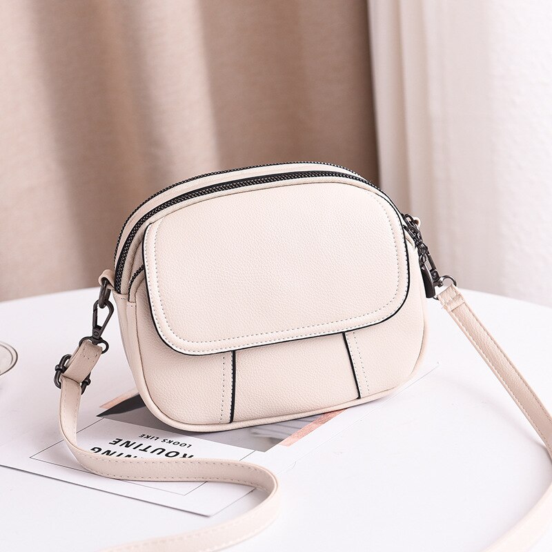 Borse da donna di moda borsa a tracolla in morbida pelle Pu borsa a tracolla piccola da viaggio Casual da donna di alta qualità 2022 Sac: white crossbody bag