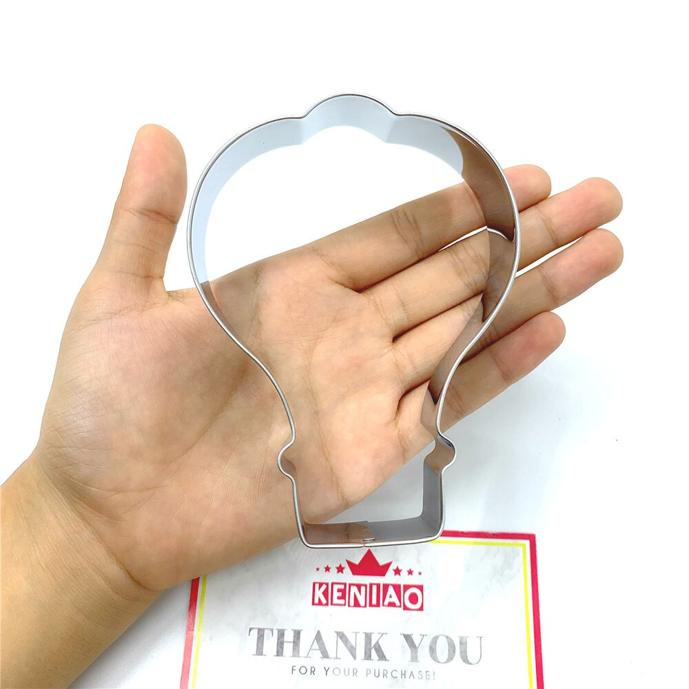KENIAO Air Balloon Cookie Cutter for Kids Air Travel Biscuit / Fondant / Pastry / Bread Cutter - 8 x 11 cm - Stainless Steel