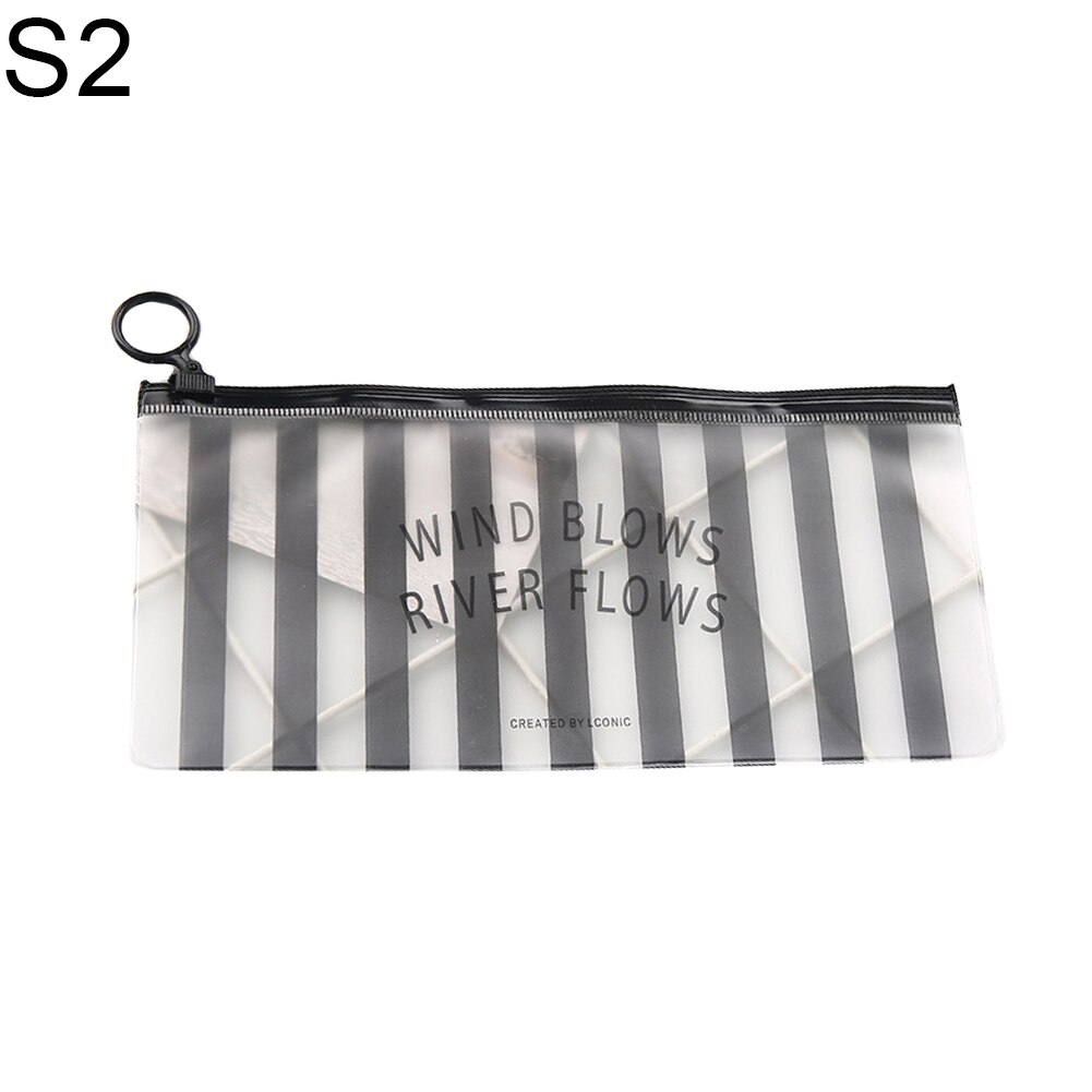 Tragbare PVC Wasserdicht transparent Druck machen-hoch Tasche Schreibwaren Lagerung Beutel