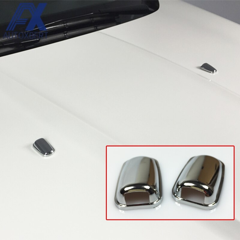 Ax Chrome Motorkap Motorkap Ruitensproeiers Ruitenwisser Spray Nozzle Cover Trim Decoratie Voor Ford Escape Kuga