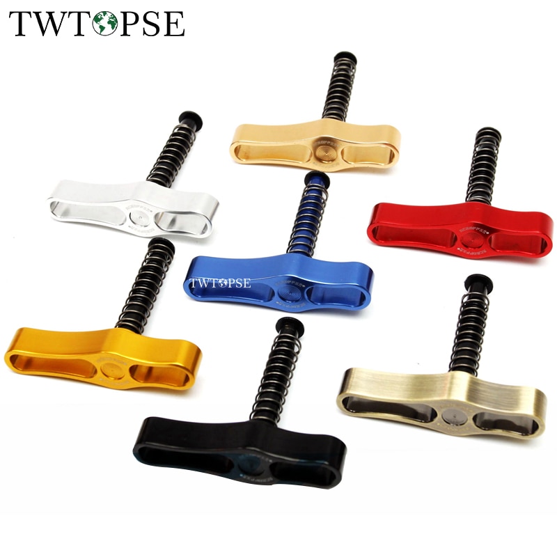 TWTOPSE Bicycle Hinge Clamp Lever For Brompton Folding Bike Bicycle Clamp Plate Lightweight 38g CNC AL7075 Aluminum 2 pcs hcl-2