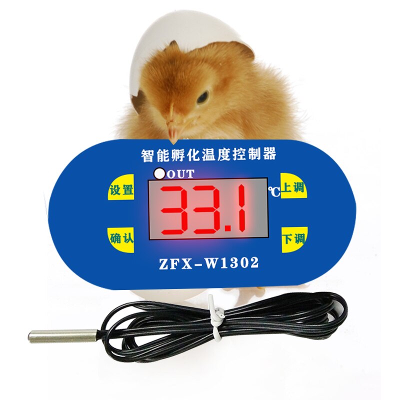 Zfx -w1302 digitale automatische kleine broedmachine thermostaatregelaar voor vochtigheid en temperatuurregeling