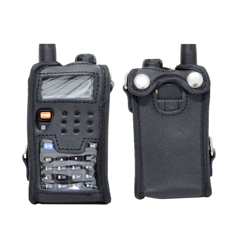 Estojo De Couro em Dois sentidos rádio Walkie Talkie Baofeng UV-5R proteger Cobertura Para UV 5R 8W UV-5RE UV-5RA Cordão Macio acessórios do saco