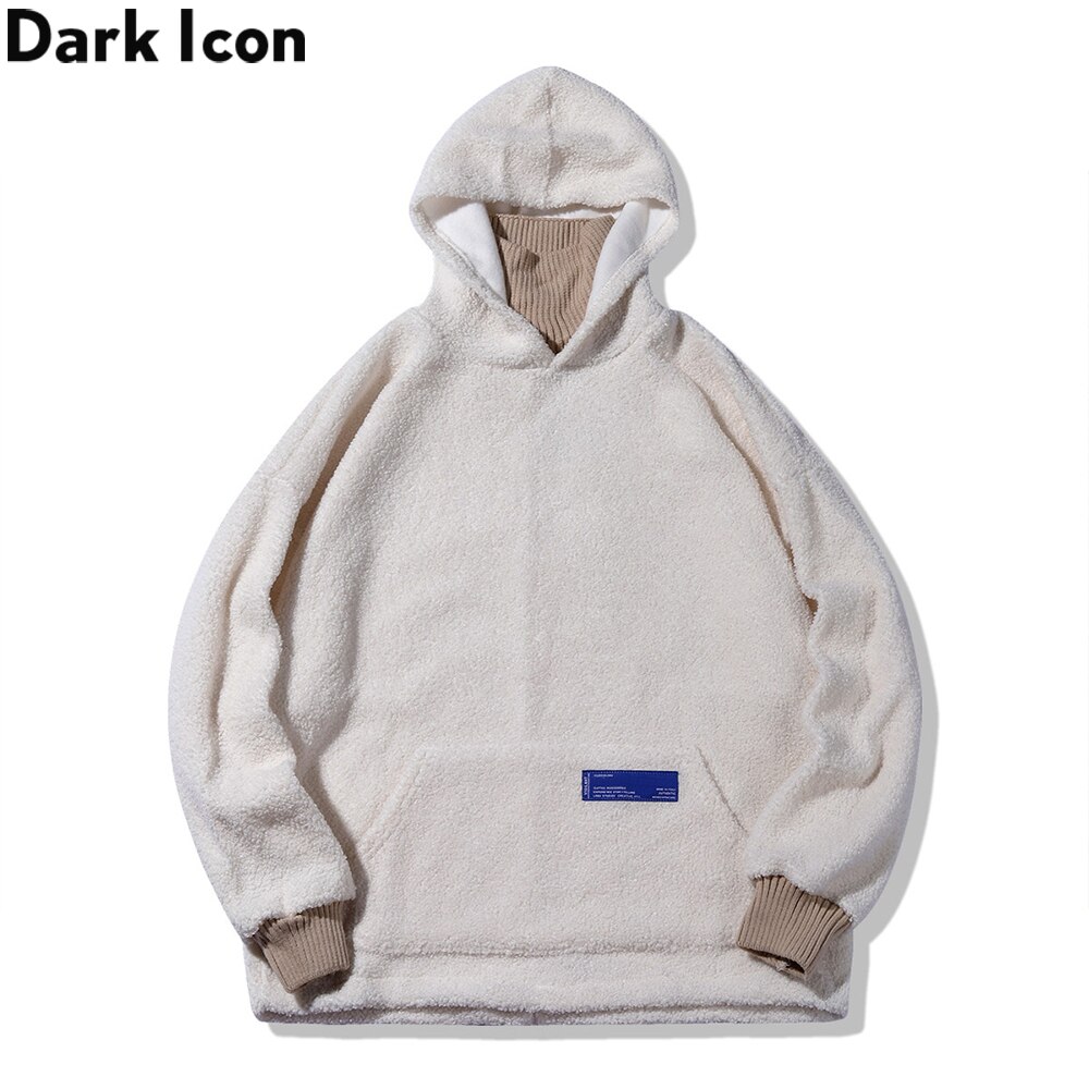 Dark Icoon Voorvak Hoodie Mannen Winter Oversized Sweatshirts Met Hoodie Preppy Stijl Hoodies