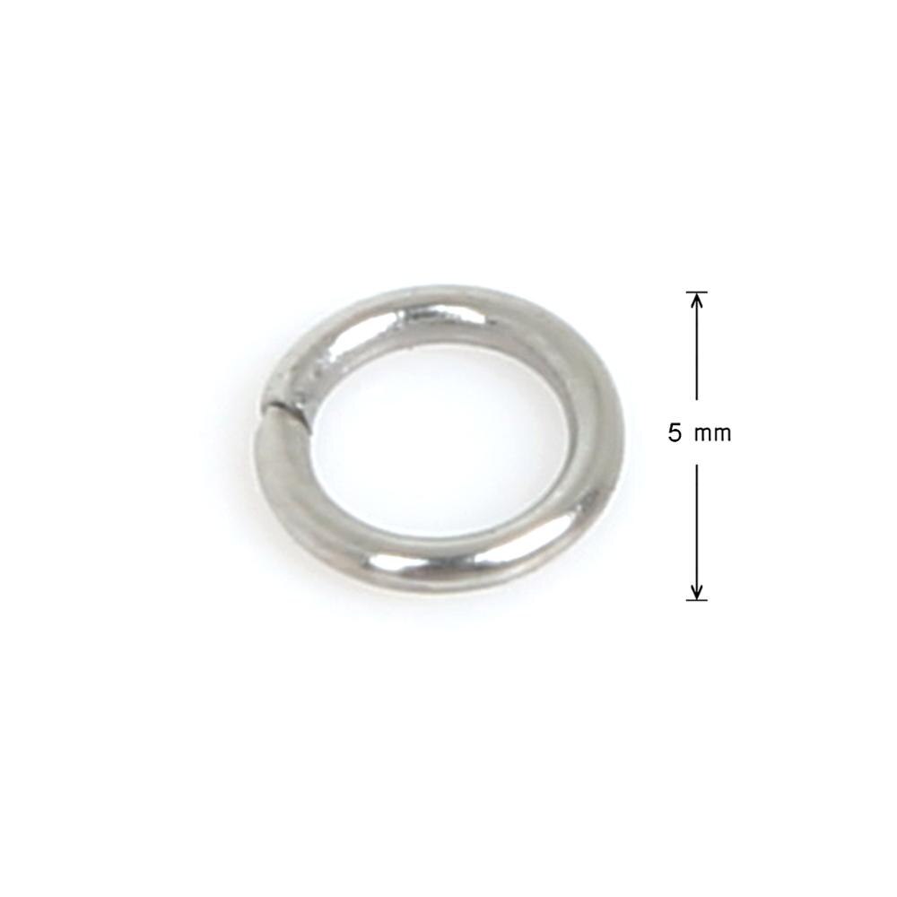 200 Stuks 4/5/6/7/8/9/10 Mm Rvs Ringetjes enkele Loops Open Jump Rings & Split Ringen Voor Diy Sieraden Vinden: 02