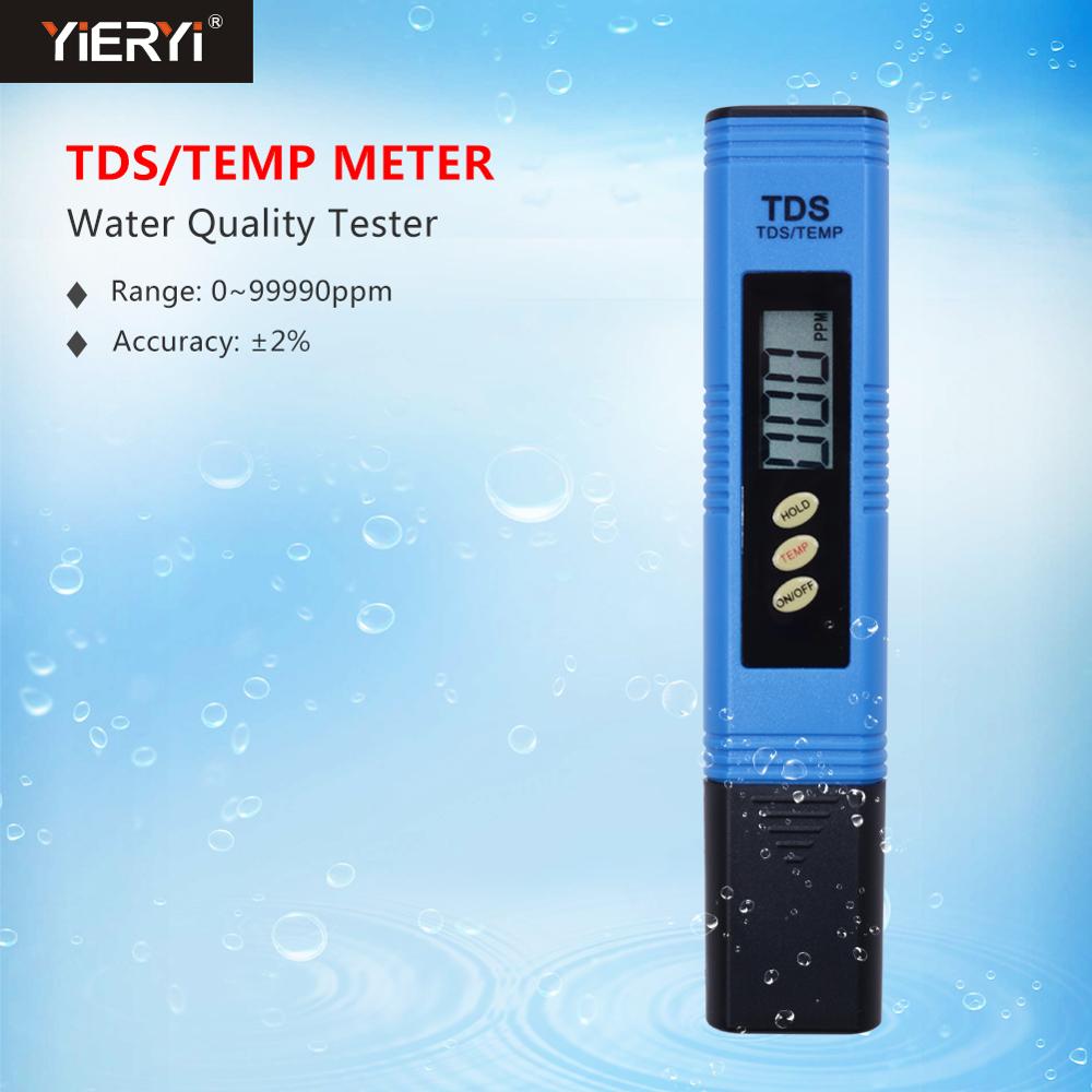 Yieryi TDS PH Meter PH/TDS/EC/TEMP Meter Digital Water Monitor Tester Series for Pools, Drinking Water, Aquariums: TDS-3C