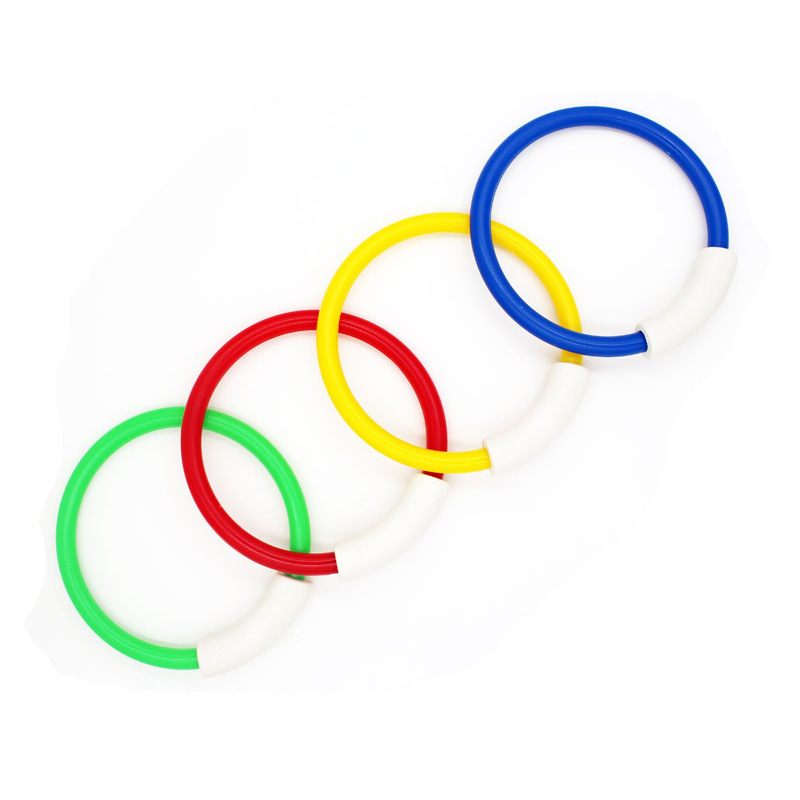 4 Pcs/1 Set Dive Ring Werfen Spielzeug Schwimmen Pool Tauchen Spiel Wasser Spielzeug Strand Sommer Kinder Tauchen ring Wasser Sport